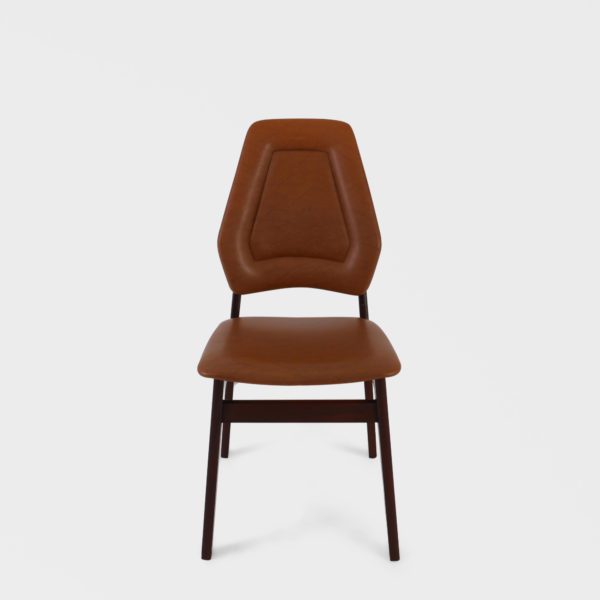 6 stk retro Spisestoler i duateak med cognac skai - Image 11