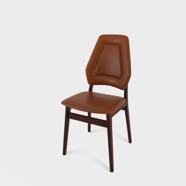 6 stk retro Spisestoler i duateak med cognac skai - Image 10