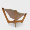 Lave "Luna" Lenestoler Designet av Odd Knutsen for Hellegjerde | Beige Skinn - Image 11