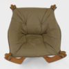 Lave "Luna" Lenestoler Designet av Odd Knutsen for Hellegjerde | Beige Skinn - Image 8