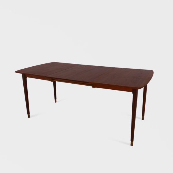 Retro Spisebord i Teak | 2 Ileggsplater - Image 2