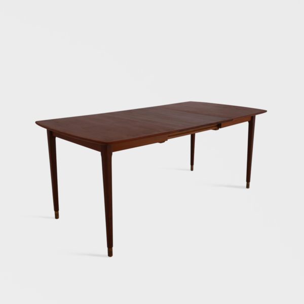 Retro Spisebord i Teak | 2 Ileggsplater - Image 4
