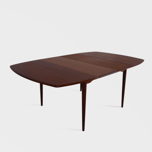 Kvadratisk Retro Spisebord i Teak med 2 Ileggsplater - Image 4