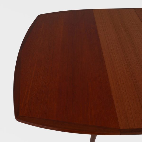 Kvadratisk Retro Spisebord i Teak med 2 Ileggsplater - Image 7