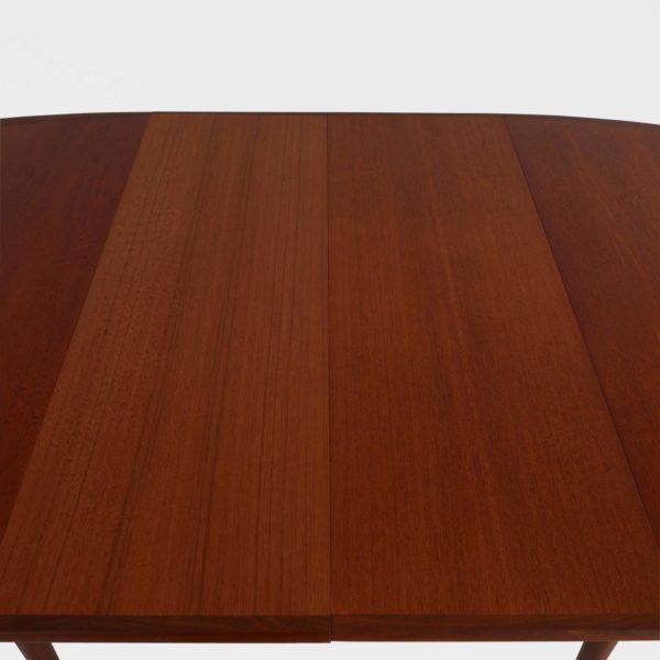 Kvadratisk Retro Spisebord i Teak med 2 Ileggsplater - Image 12