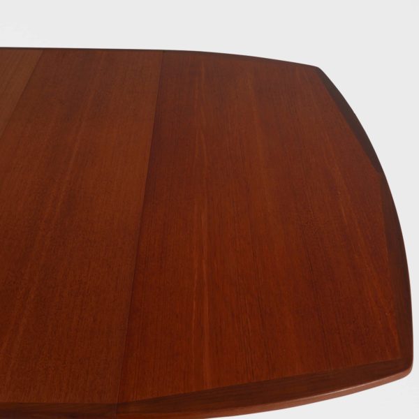 Kvadratisk Retro Spisebord i Teak med 2 Ileggsplater - Image 11