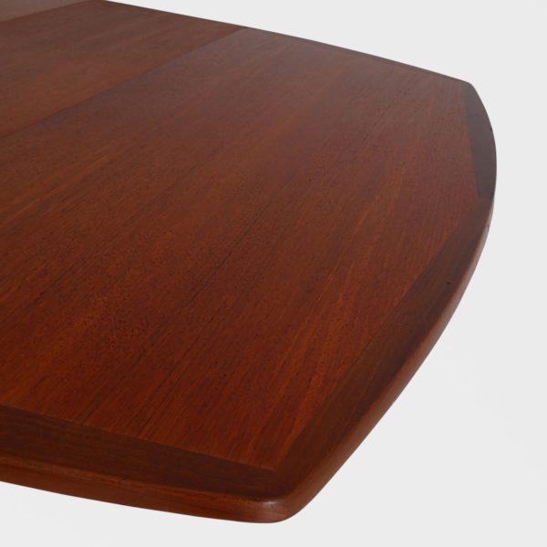 Kvadratisk Retro Spisebord i Teak med 2 Ileggsplater - Image 10