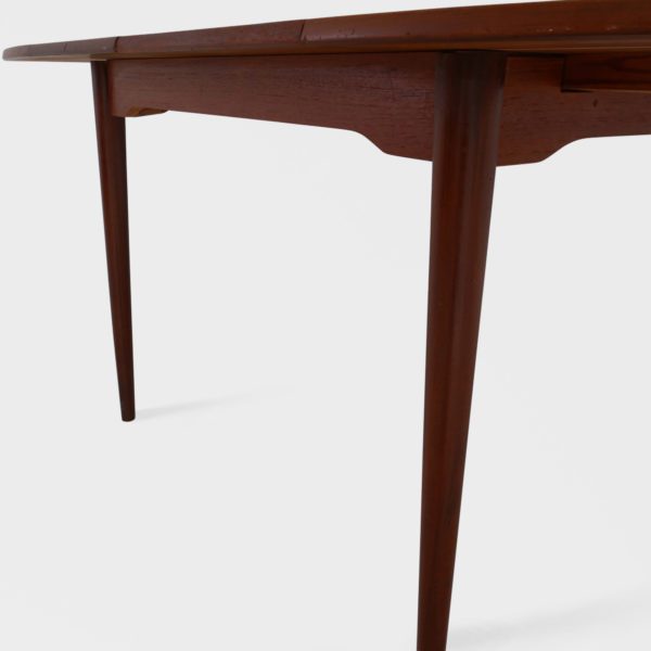 Kvadratisk Retro Spisebord i Teak med 2 Ileggsplater - Image 9