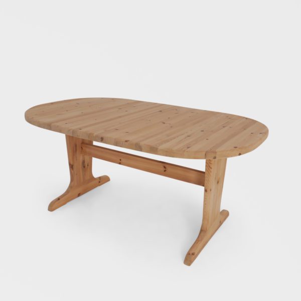 Vintage Ovalt Spisebord | Furu