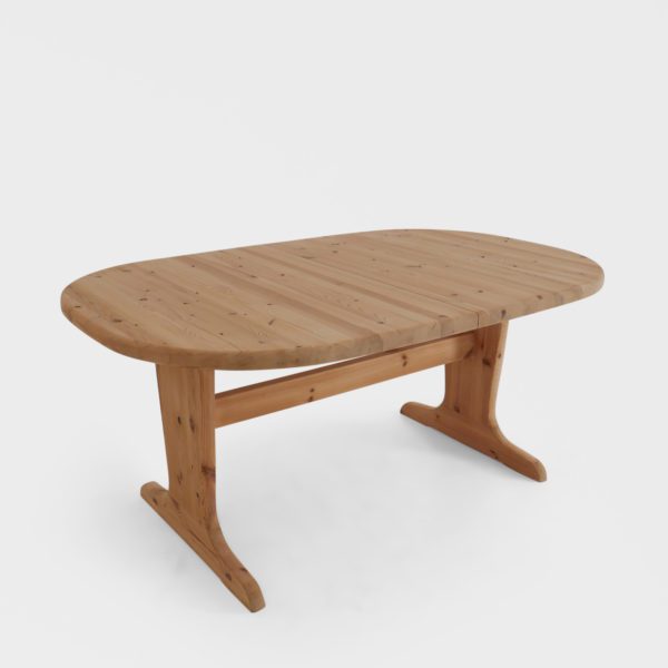 Vintage Ovalt Spisebord | Furu - Image 3