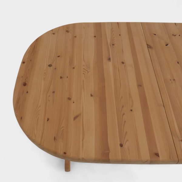 Vintage Ovalt Spisebord | Furu - Image 4