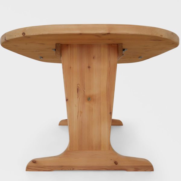 Vintage Ovalt Spisebord | Furu - Image 8