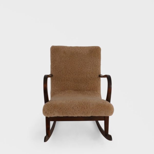 Vintage Gyngestol | Nyomtrukket i Saueskinn - Image 2