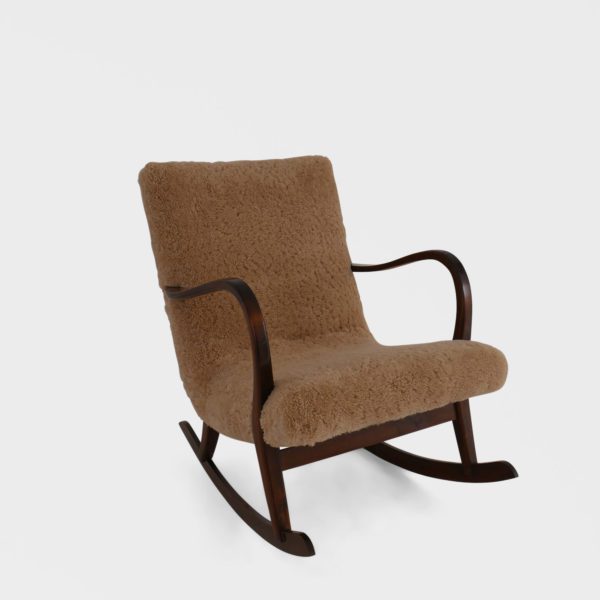 Vintage Gyngestol | Nyomtrukket i Saueskinn - Image 3