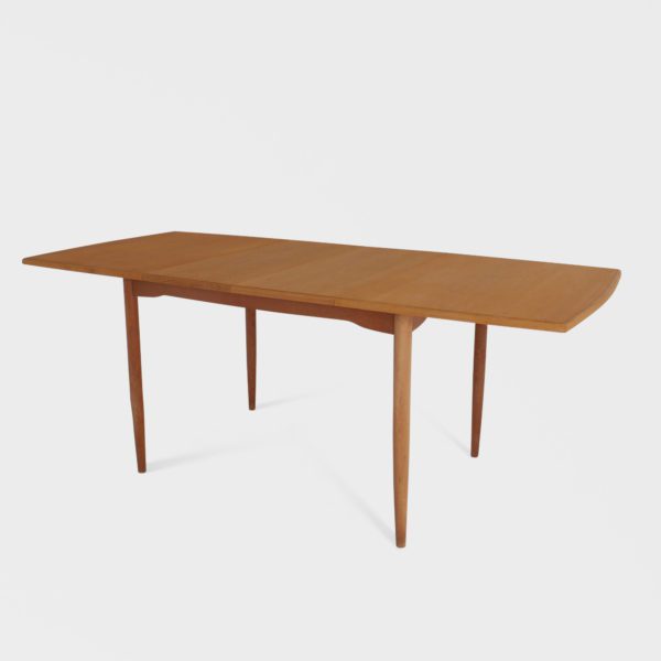 Vintage Spisebord i Eik | 2 Ileggsplater - Image 2