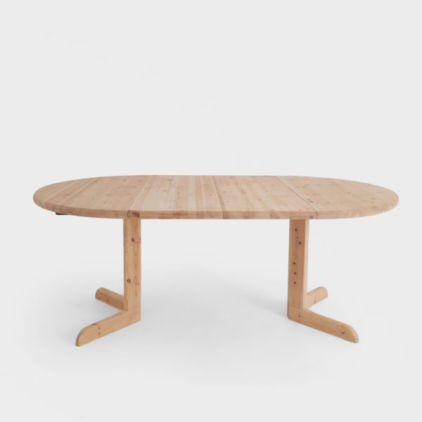 Rundt Spisebord Furu | 2 ileggplater