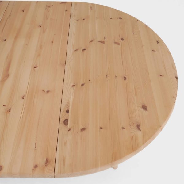 Rundt Spisebord Furu | 2 ileggplater - Image 7
