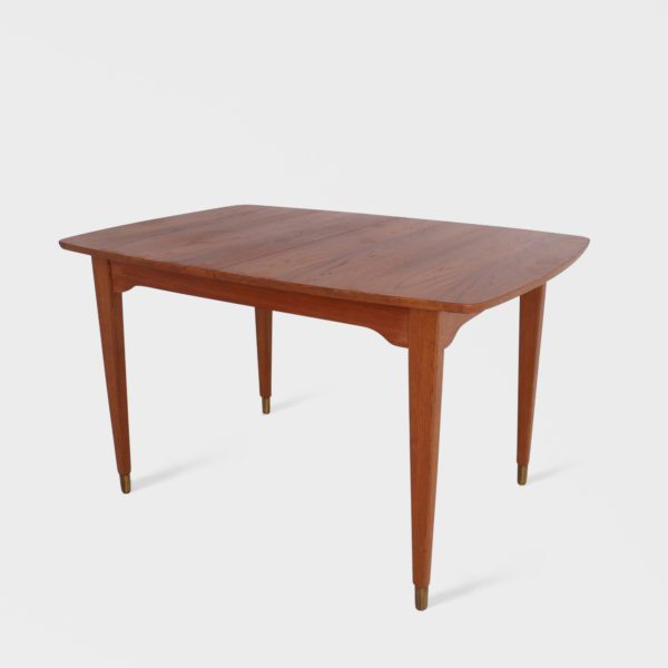 Vintage Spisebord i Teak | 3 Ileggsplater - Image 2