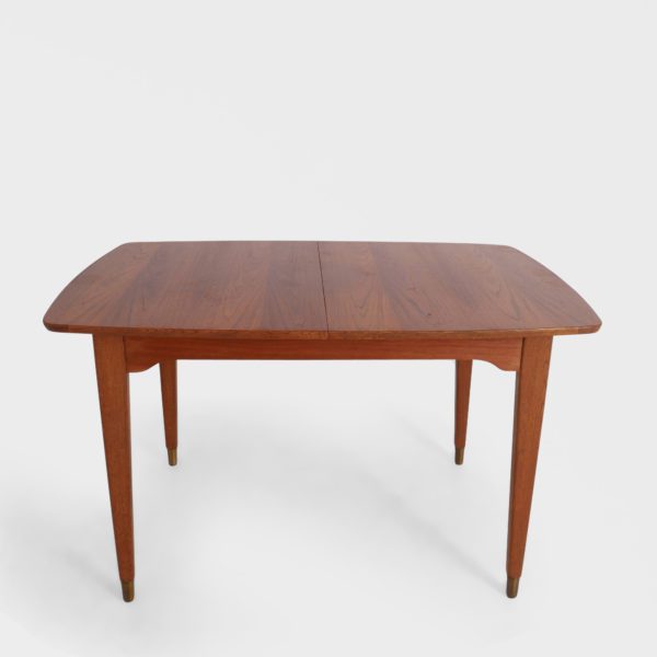 Vintage Spisebord i Teak | 3 Ileggsplater - Image 4