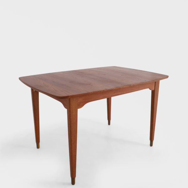 Vintage Spisebord i Teak | 3 Ileggsplater - Image 6