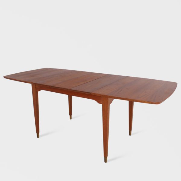 Vintage Spisebord i Teak | 3 Ileggsplater