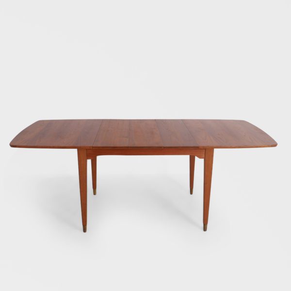 Vintage Spisebord i Teak | 3 Ileggsplater - Image 3