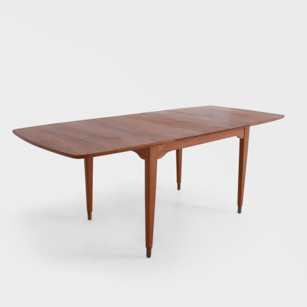 Vintage Spisebord i Teak | 3 Ileggsplater - Image 5
