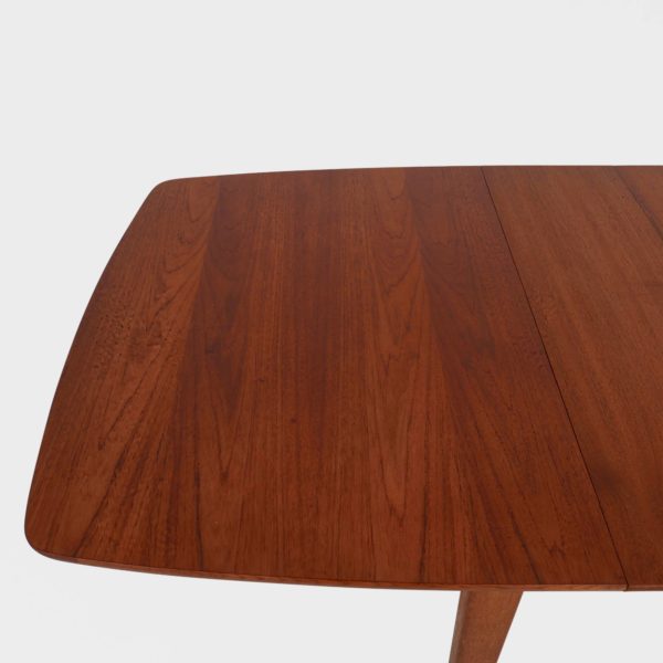 Vintage Spisebord i Teak | 3 Ileggsplater - Image 14