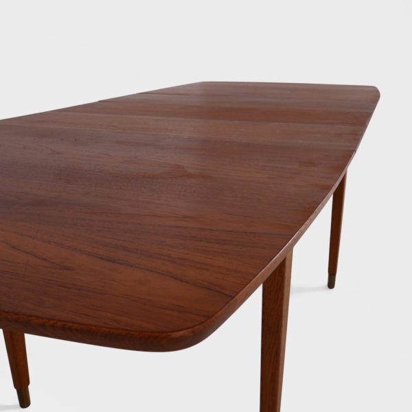 Vintage Spisebord i Teak | 3 Ileggsplater - Image 7