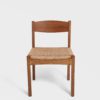 Nyflettede Vintage Spisestuestol i Eik | Papirgarn - Image 3