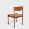 Nyflettede Vintage Spisestuestol i Eik | Papirgarn - Image 5