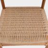 Nyflettede Vintage Spisestuestol i Eik | Papirgarn - Image 9