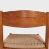 Nyflettede Vintage Spisestuestol i Eik | Papirgarn - Image 15