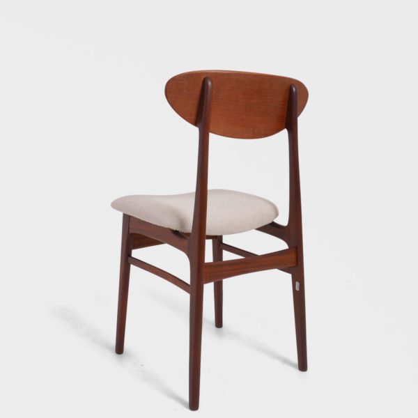 6 stk, Retro Spisestuestoler i Teak | Nyomtrukket - Bilde 5