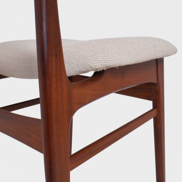 6 stk, Retro Spisestuestoler i Teak | Nyomtrukket - Bilde 10
