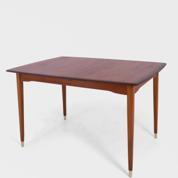 Retro Spisebord i Teak med 2 Ileggsplater - Image 3