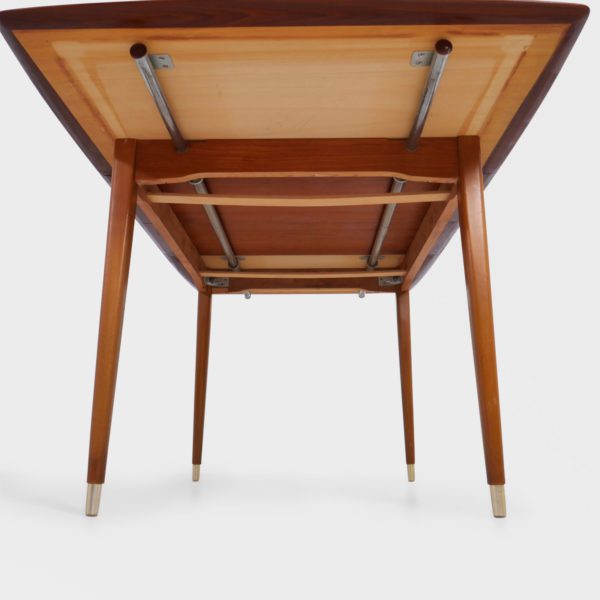 Retro Spisebord i Teak med 2 Ileggsplater - Image 11