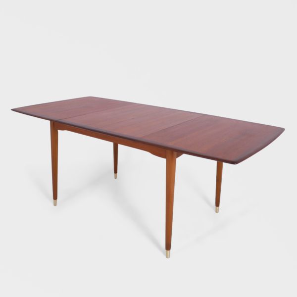 Retro Spisebord i Teak med 2 Ileggsplater - Image 13
