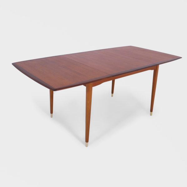 Retro Spisebord i Teak med 2 Ileggsplater