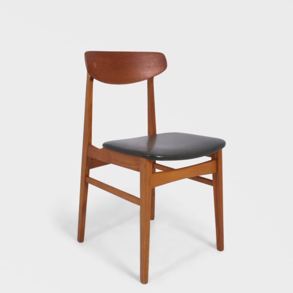 6 stk, Retro Spisestuestoler av Alfred Sand Møbelfabrikk i Teak - Image 2