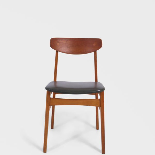 6 stk, Retro Spisestuestoler av Alfred Sand Møbelfabrikk i Teak - Image 3