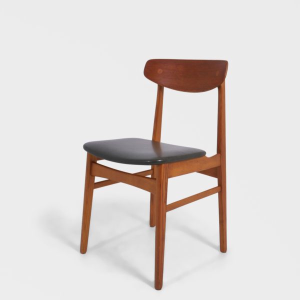 6 stk, Retro Spisestuestoler av Alfred Sand Møbelfabrikk i Teak - Image 4
