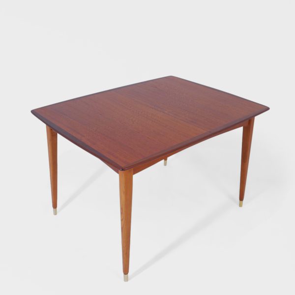 Retro Spisebord i Teak | 2 Ileggsplater