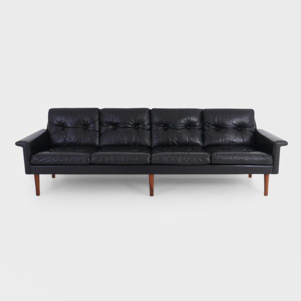 Vintage Sofa | Sort Skinn