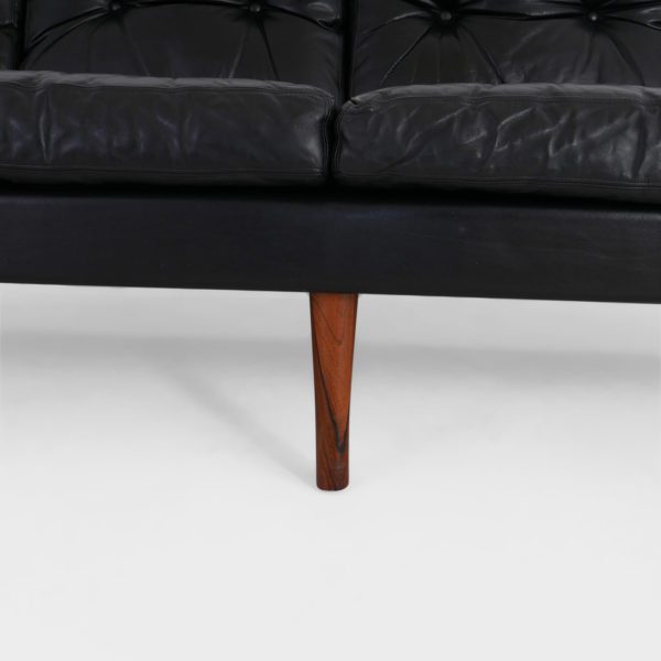 Vintage Sofa | Sort Skinn - Image 3