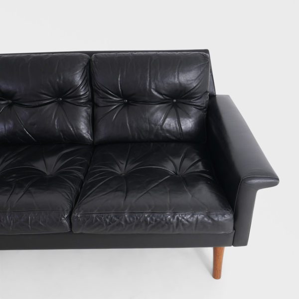 Vintage Sofa | Sort Skinn - Image 4