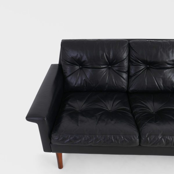 Vintage Sofa | Sort Skinn - Image 6