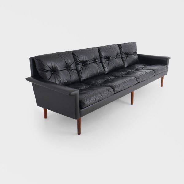 Vintage Sofa | Sort Skinn - Image 7