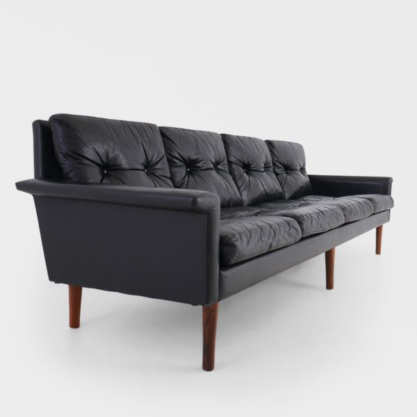 Vintage Sofa | Sort Skinn - Image 8