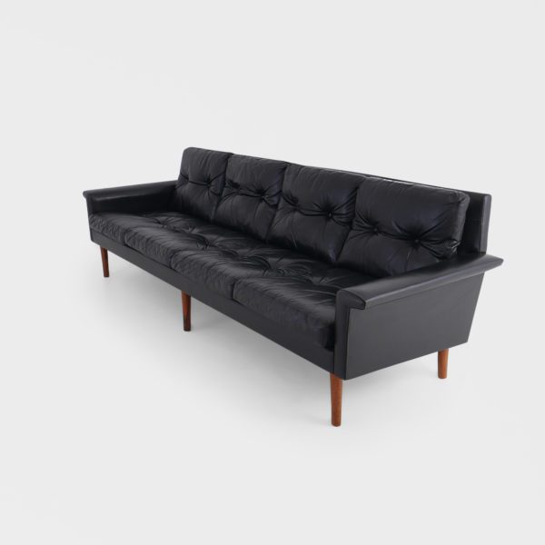 Vintage Sofa | Sort Skinn - Image 9
